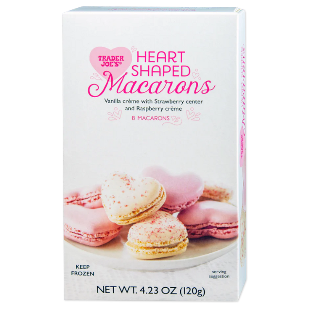 Trader Joes heartshaped macarons box