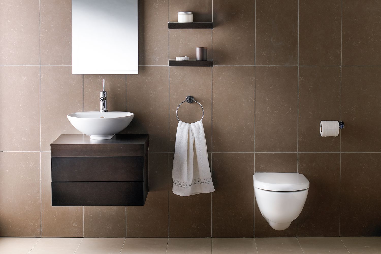 Modern bathroom with toilet