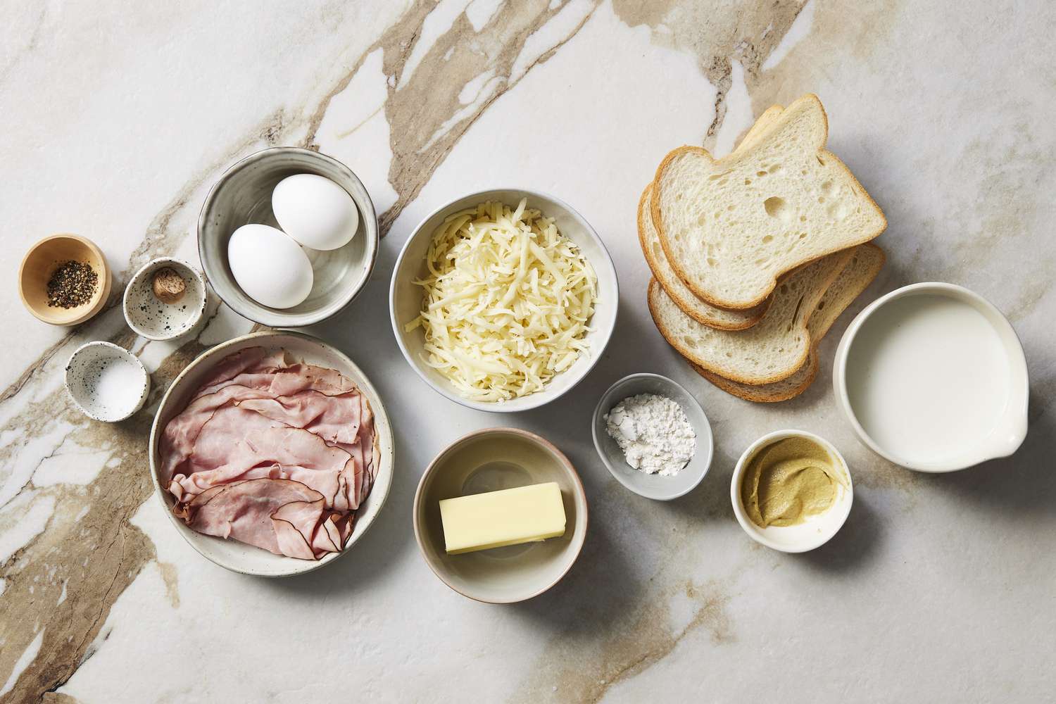 Croque Madame ingredients