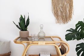 Boho bar cart