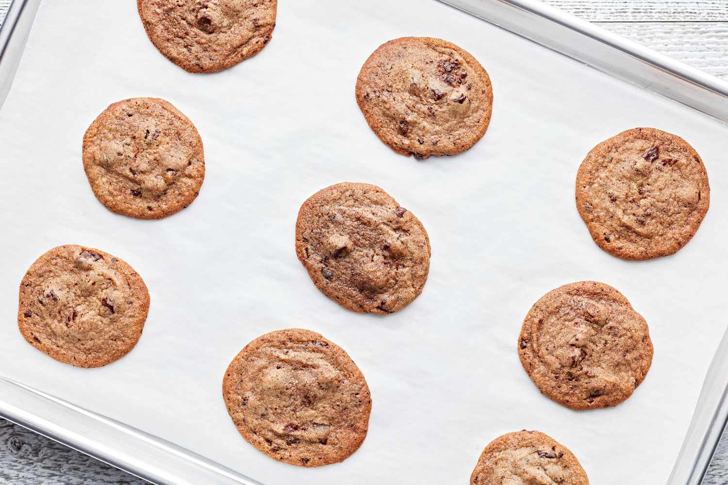 Cookies on a baking sheet