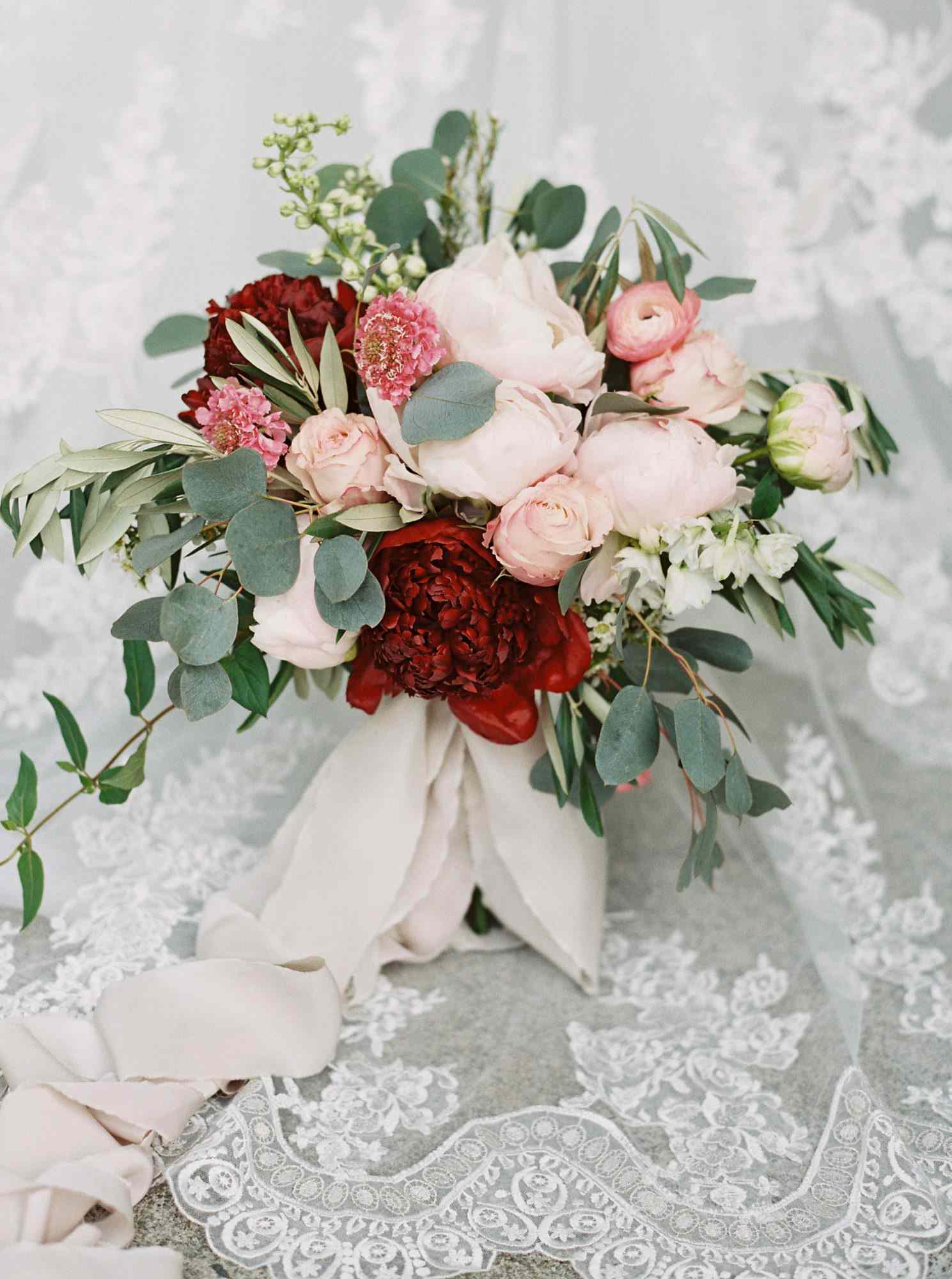 pink and red bouquet