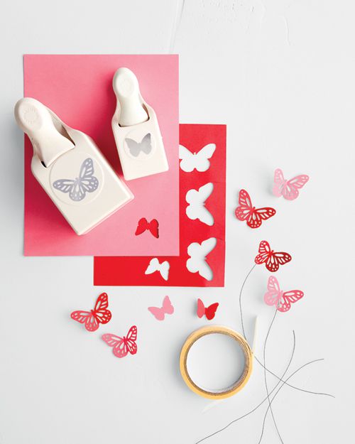pink and red paper crafts