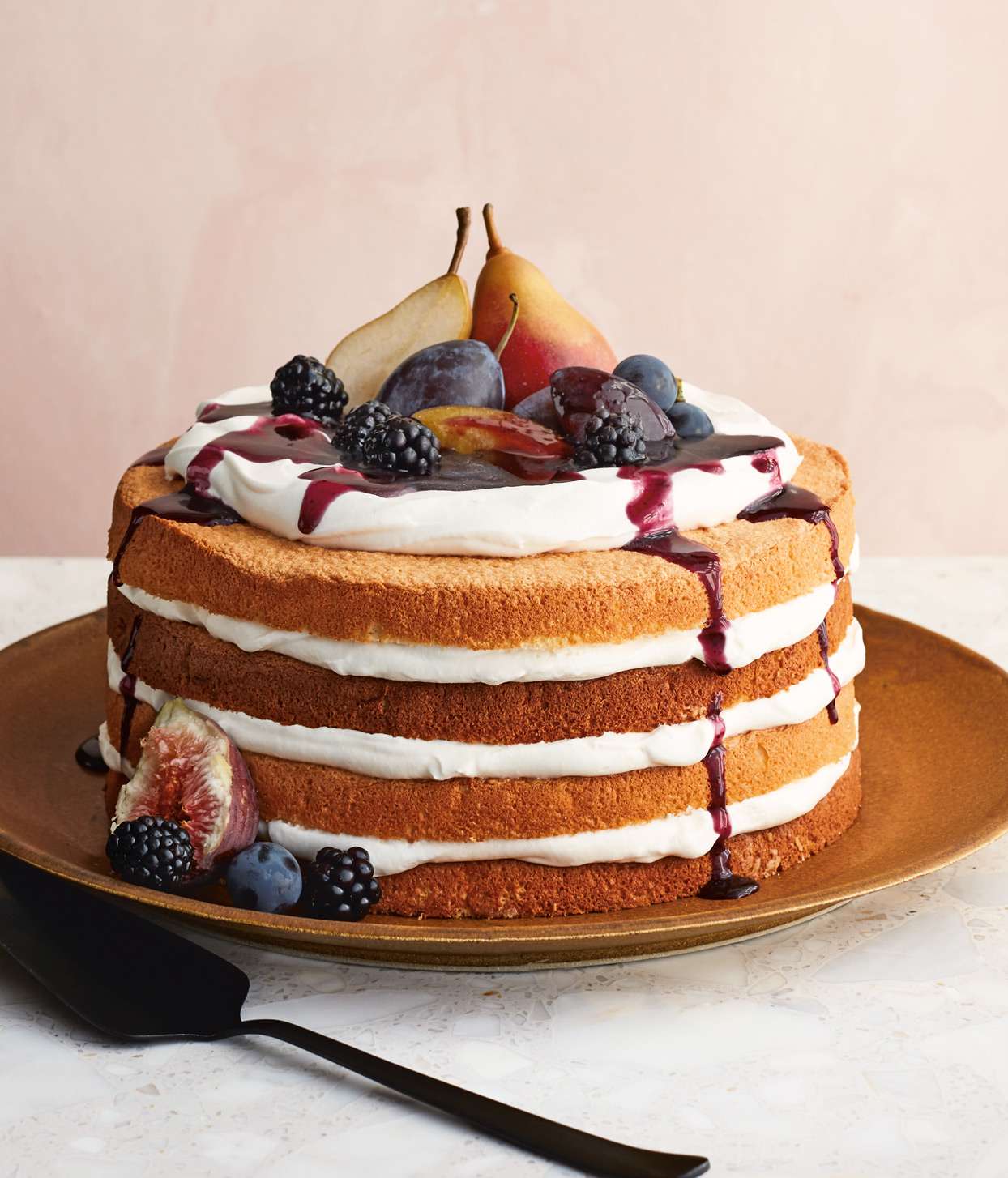 Naked-Fruit Chiffon Cake