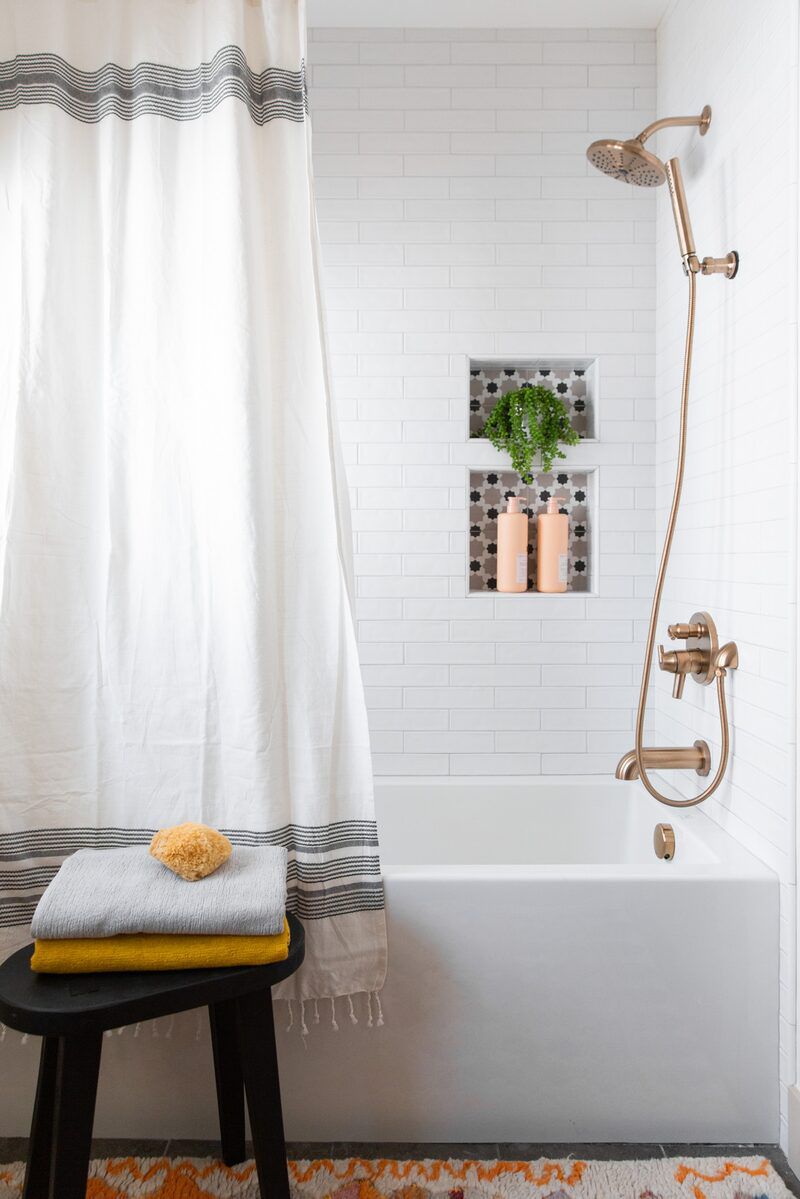 built ins in the shower