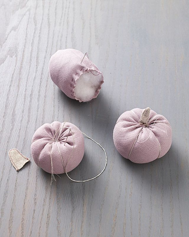 Fabric pumpkins