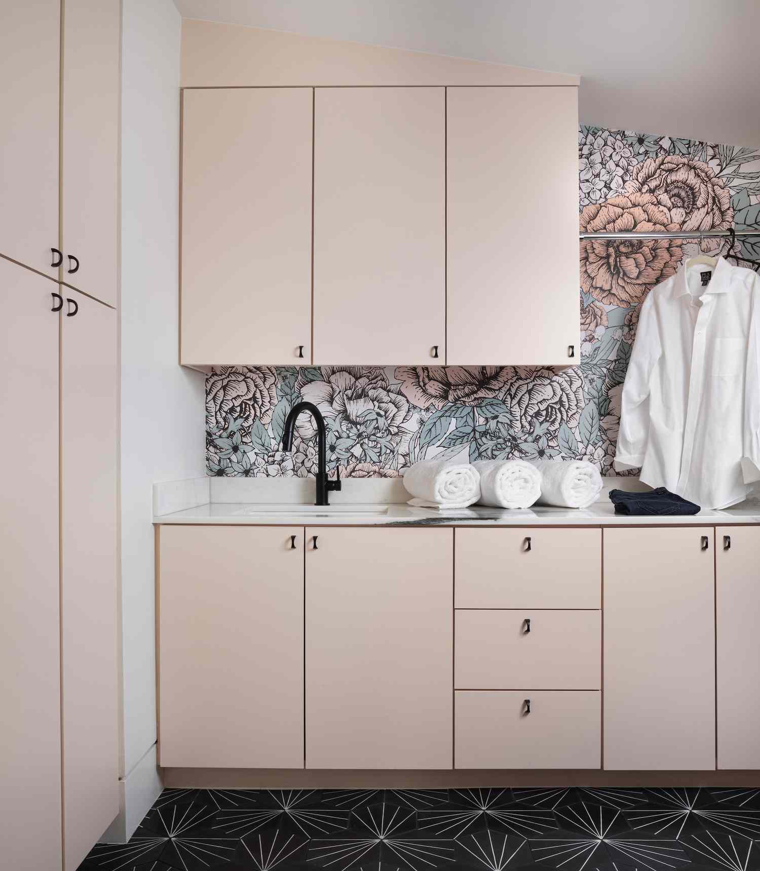 soft feminine laundry room