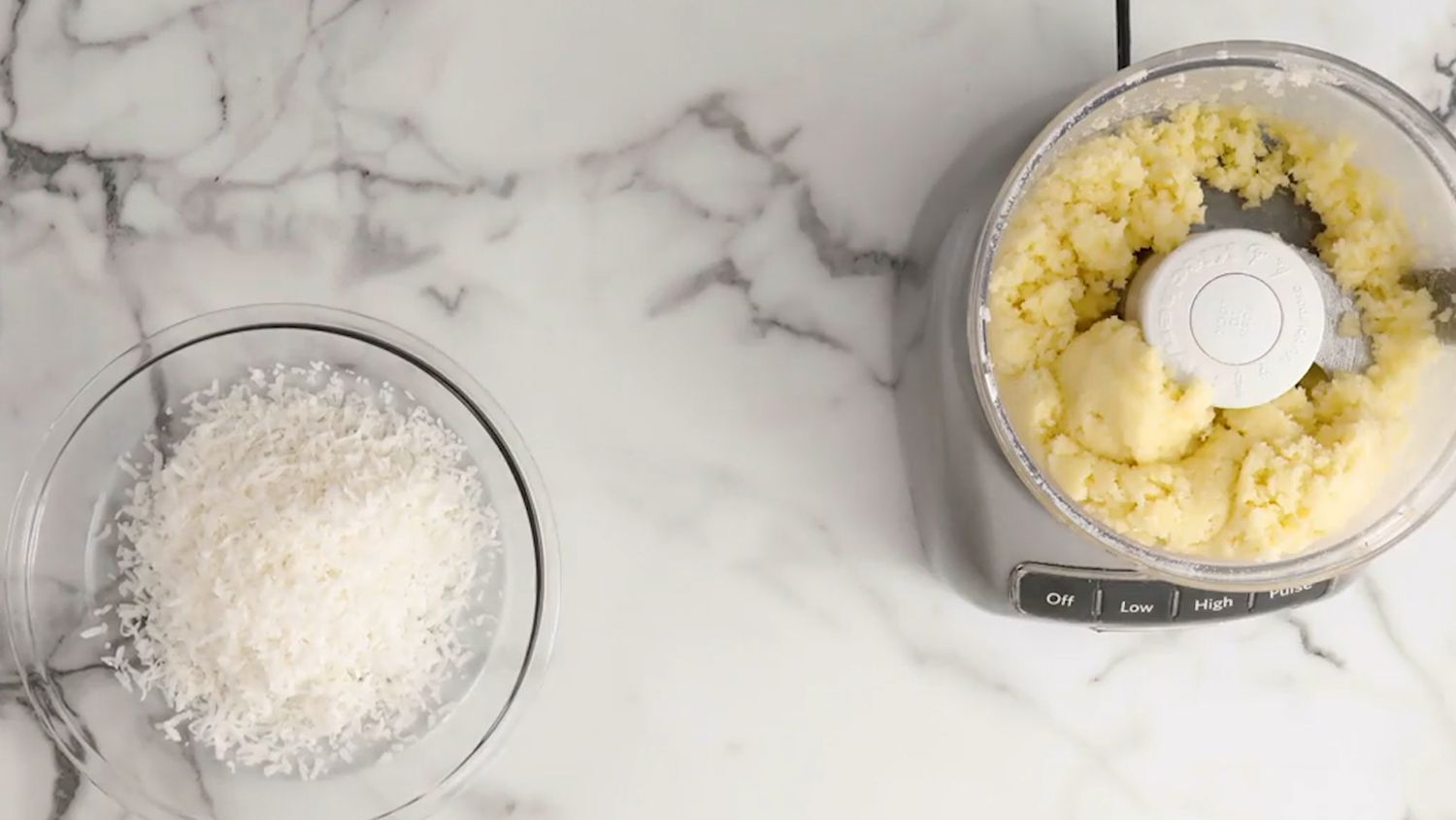 adding butter and vanilla to make coconut cookies