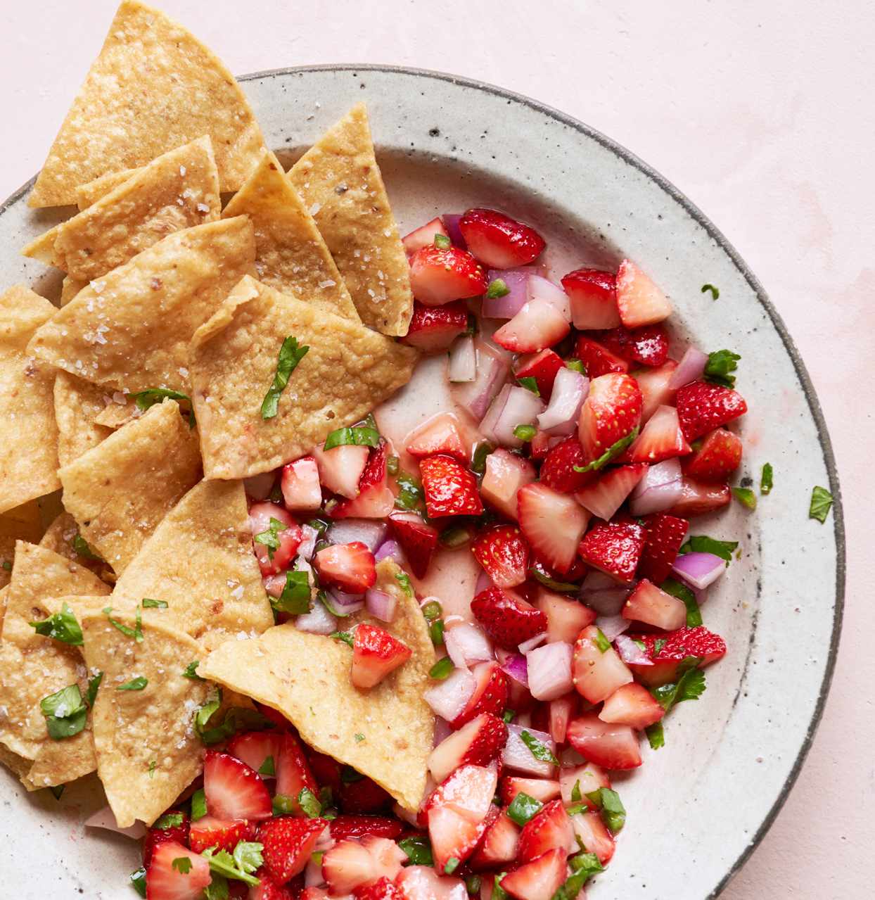 Strawberry Salsa and nacho chips