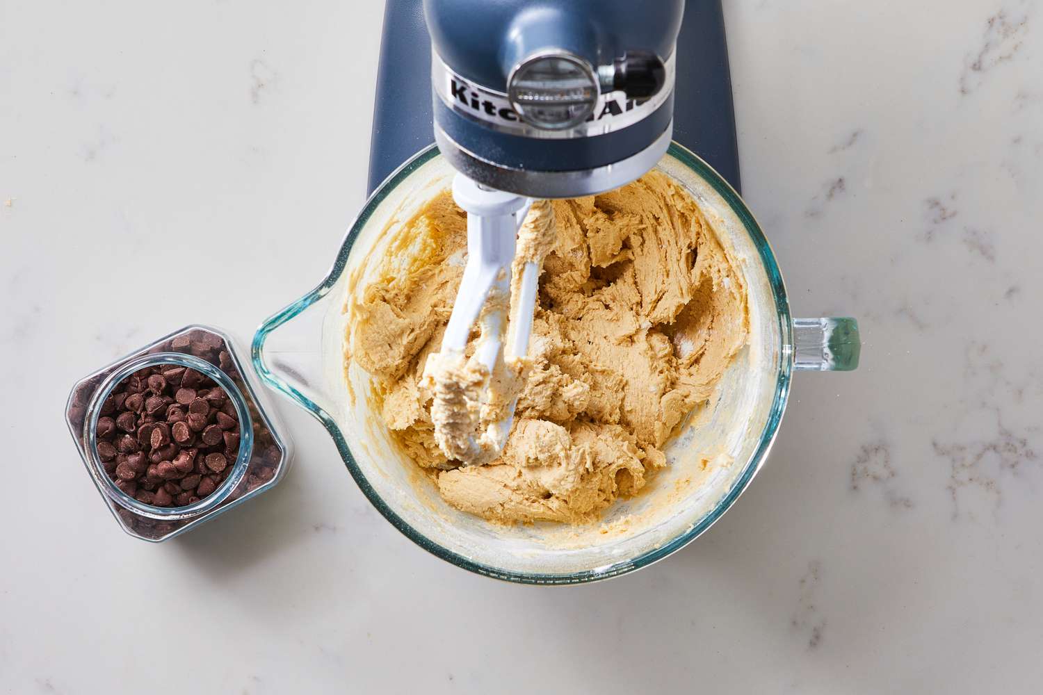 Step 4 Add flour gradually to Soft and Chewy Chocolate Chip Cookies
