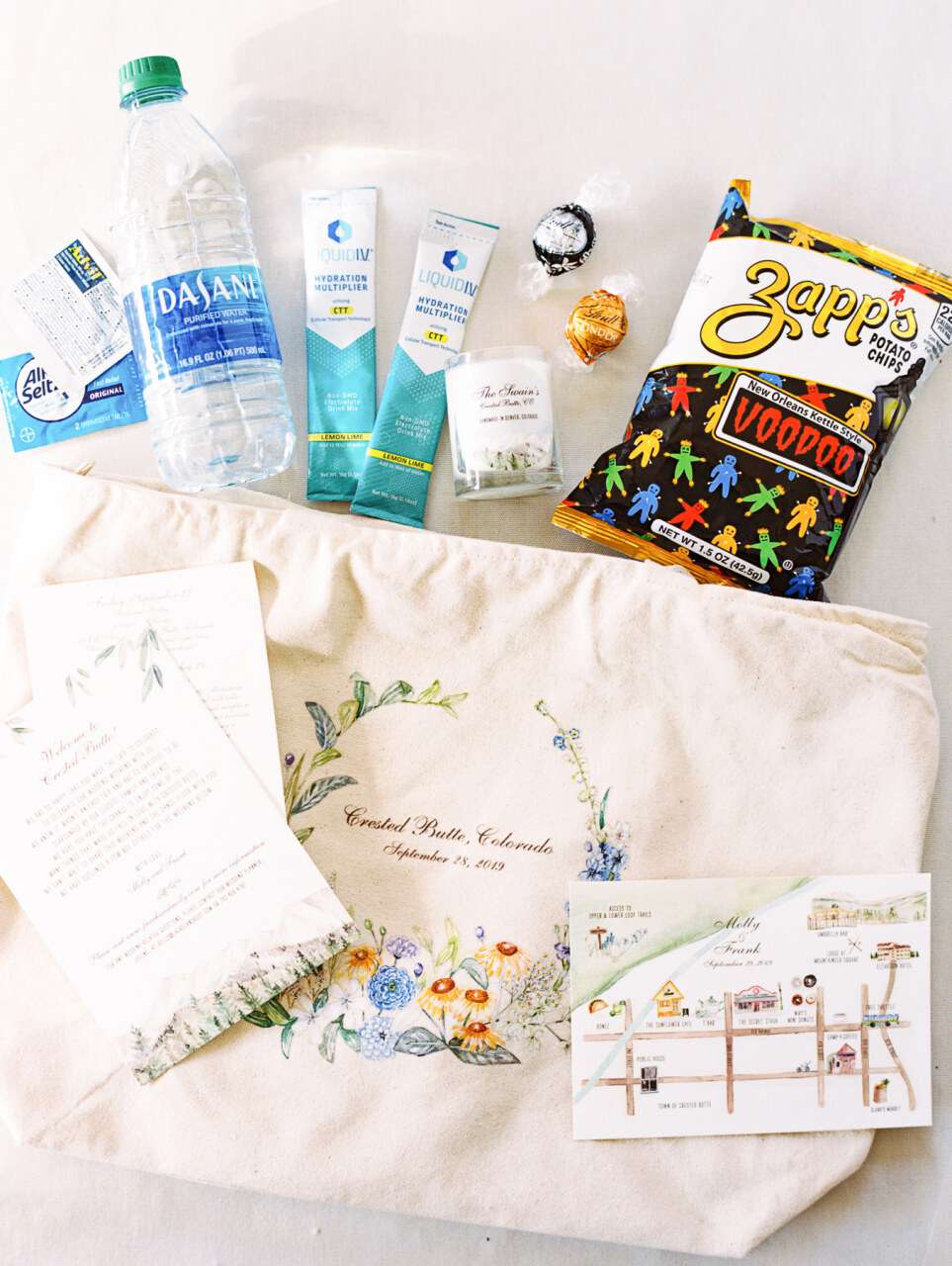 molly frank wedding welcome bag