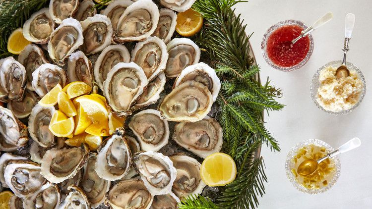 Shucked Oysters with Three Sauces