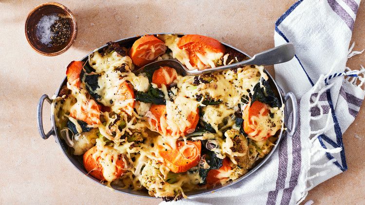 winter-vegetable-and-gouda gratin