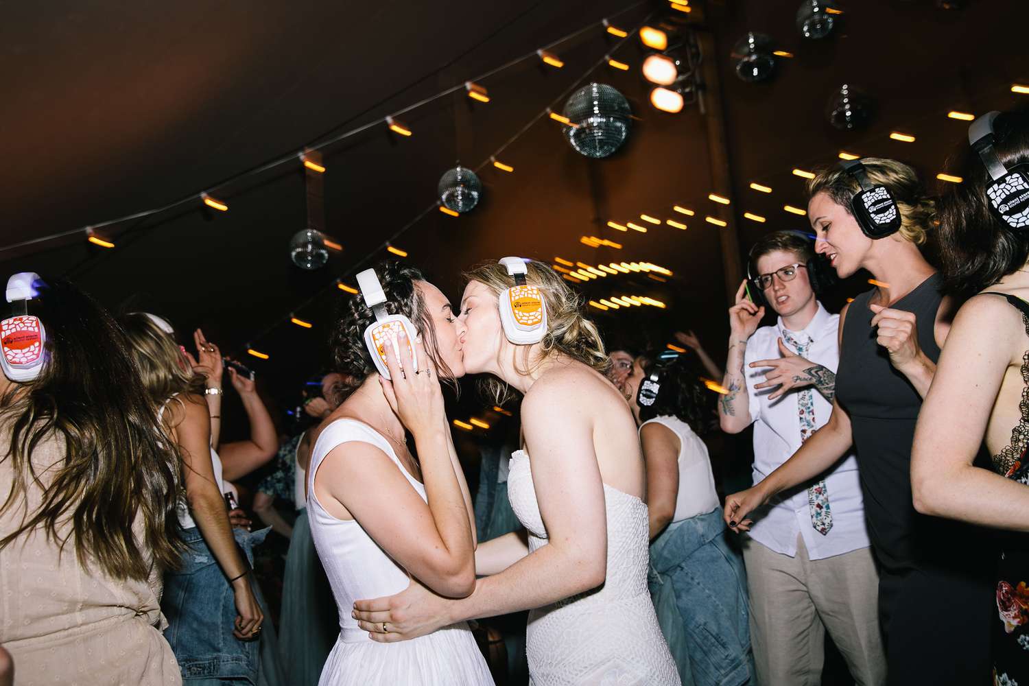 brides first dance silent disco