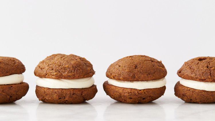 Pumpkin Whoopie Pies with Cream-Cheese Filling