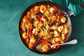 creamy baked spinach tortellini