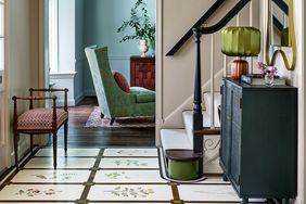painted floor in entryway