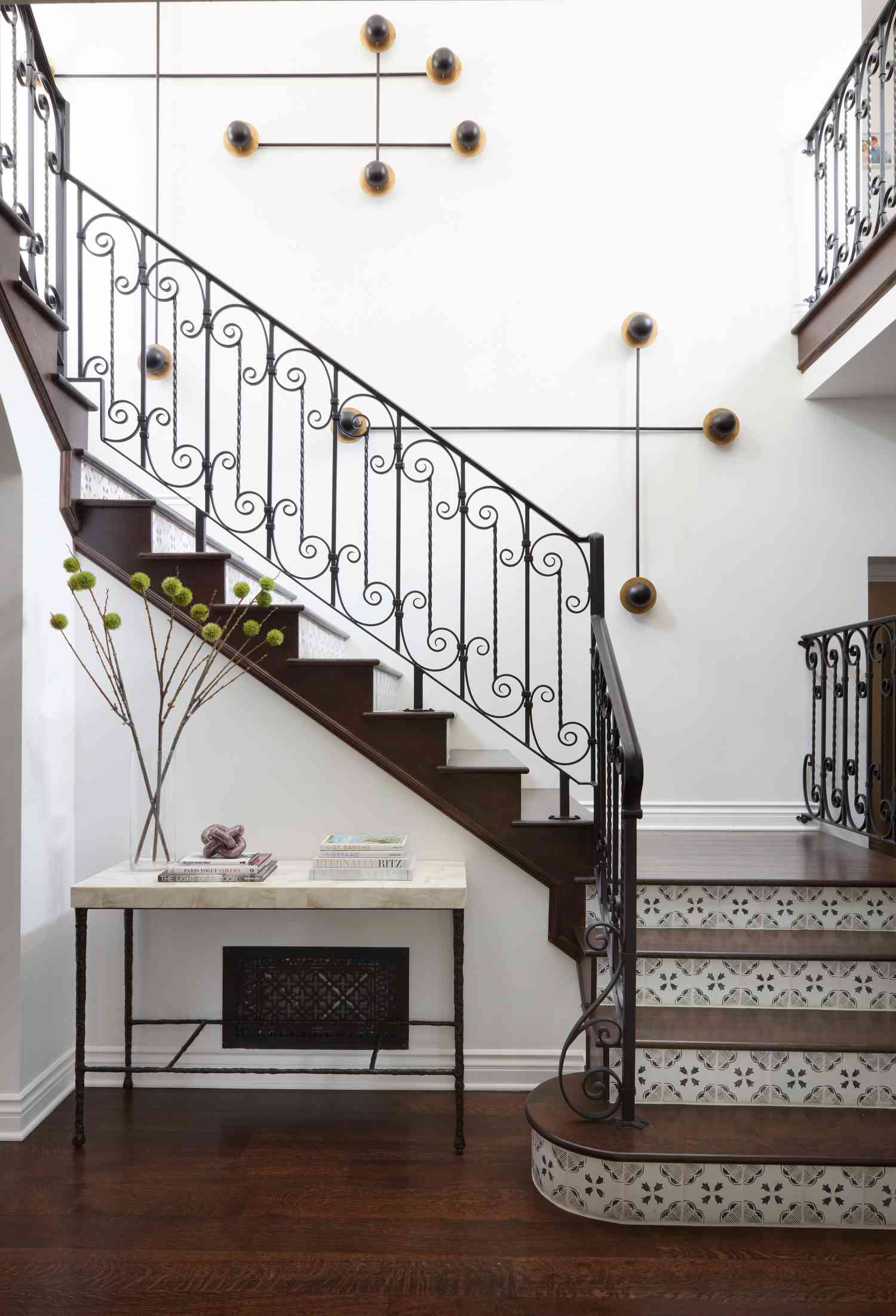 Tile Risers and Ornate Metalwork