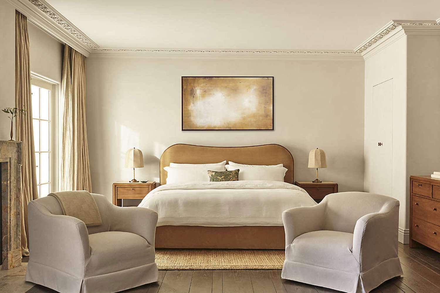 Crate and Barrel bedframe