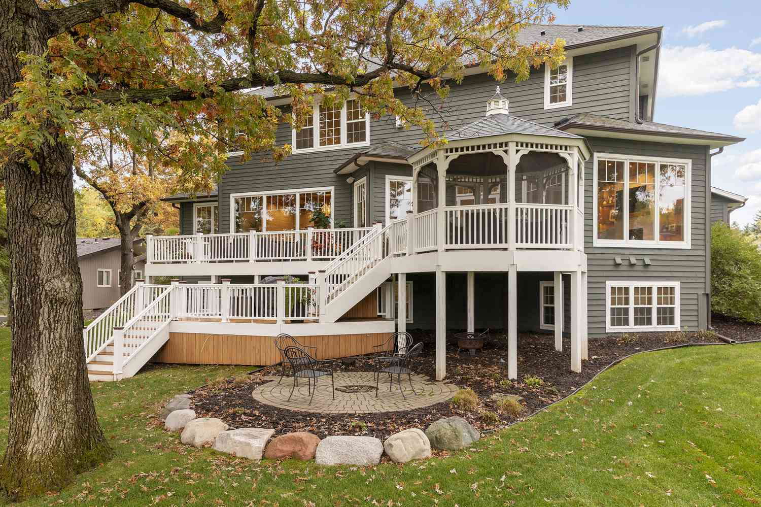 Gazebo off side of house
