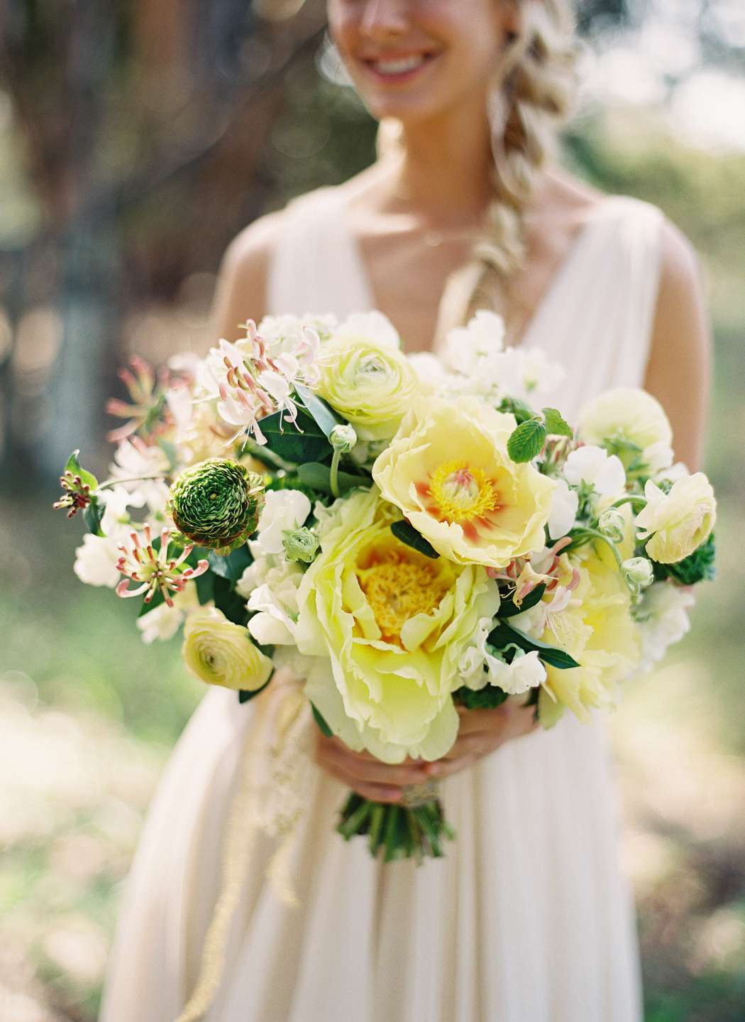 yellow statement blooms floral bouquet