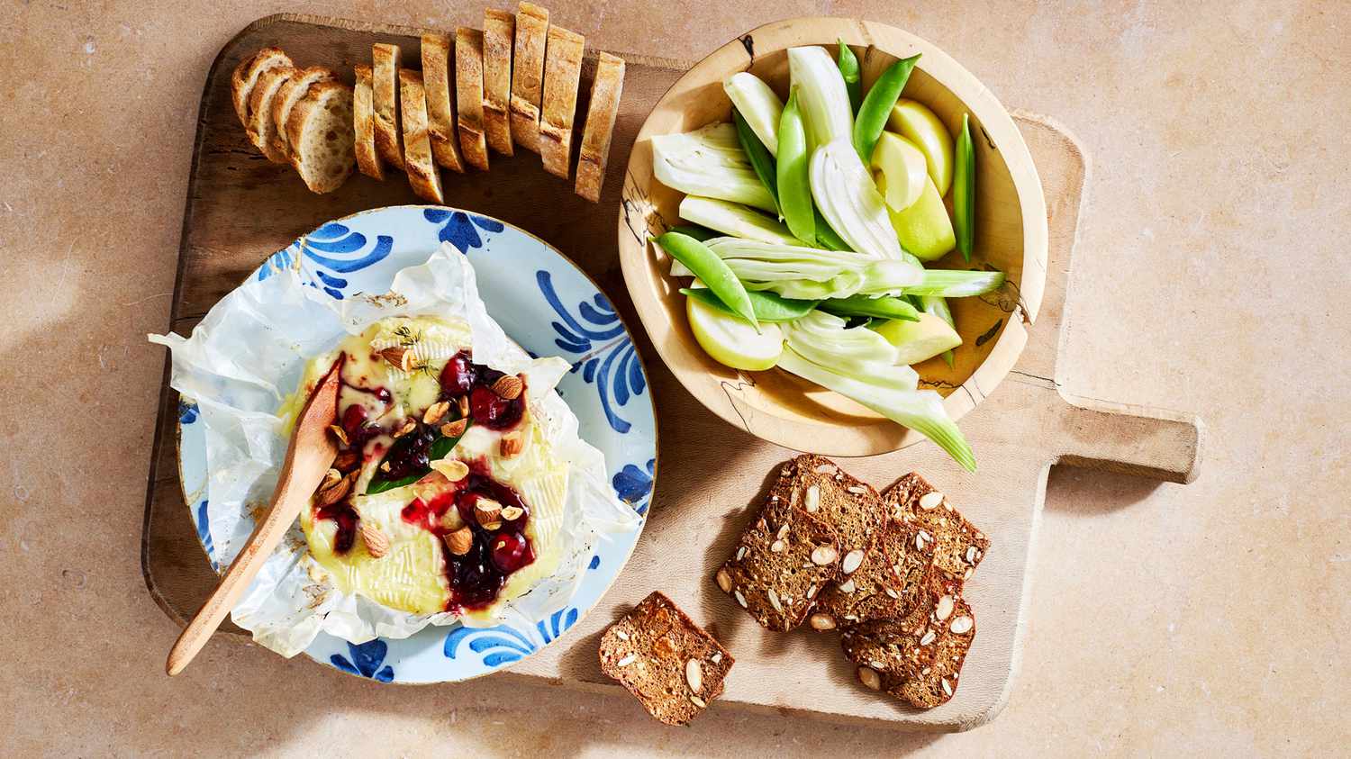 Baked Camembert with Cherry Jam