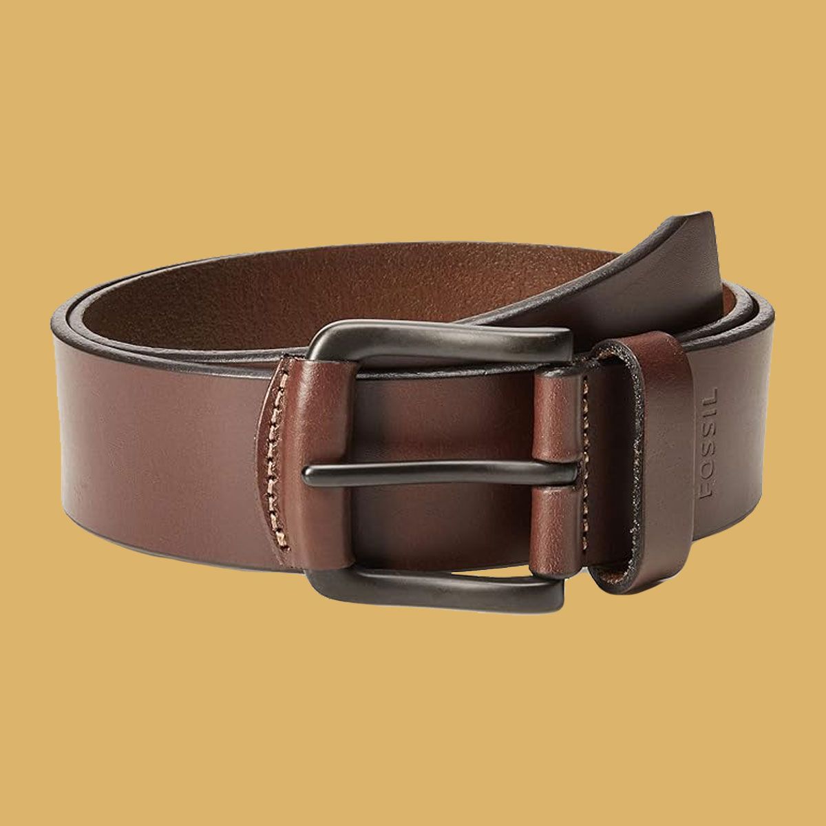 Fossil Men's Brown Leather Belt for Men