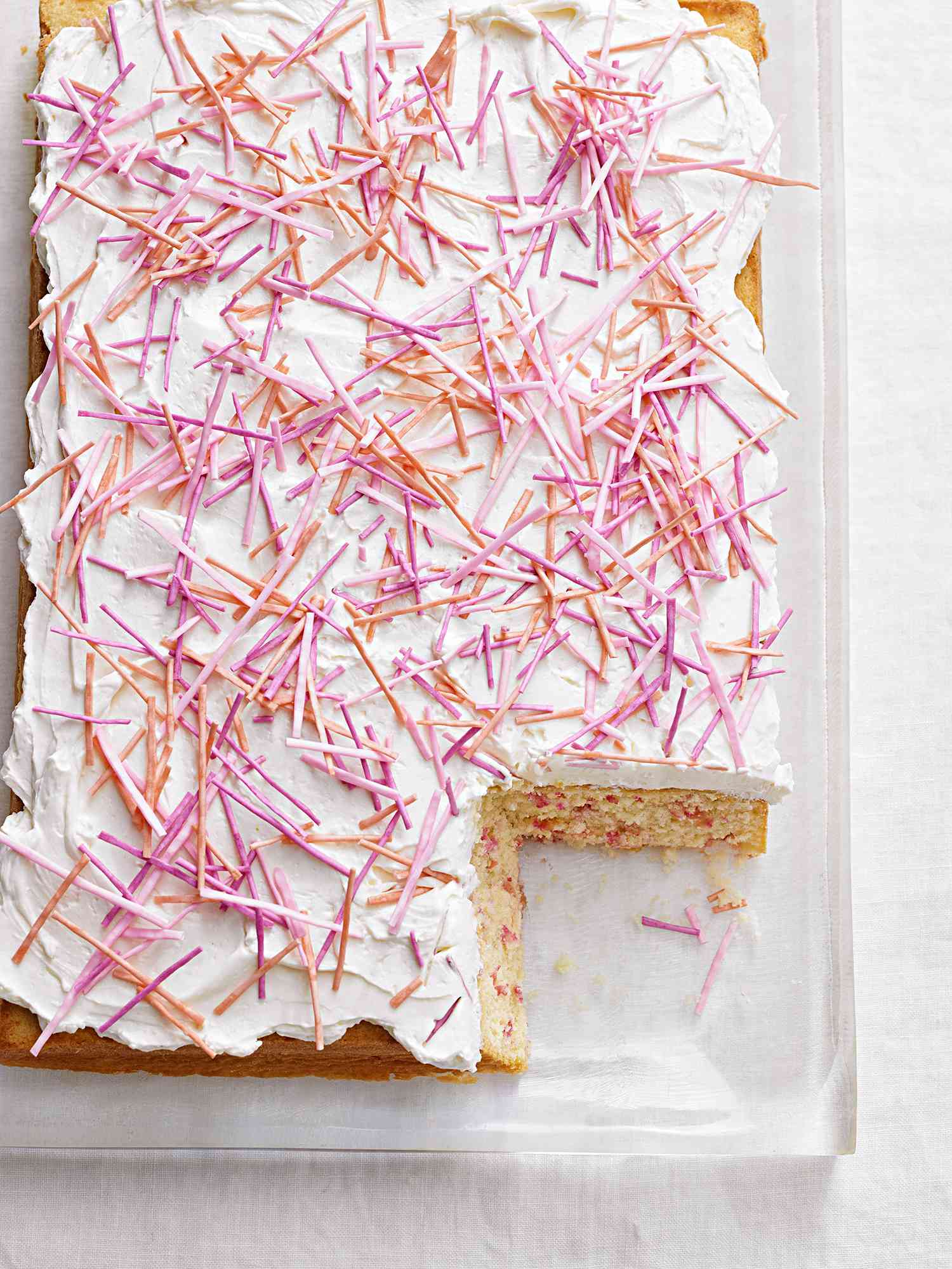 confetti cake with vanilla frosting