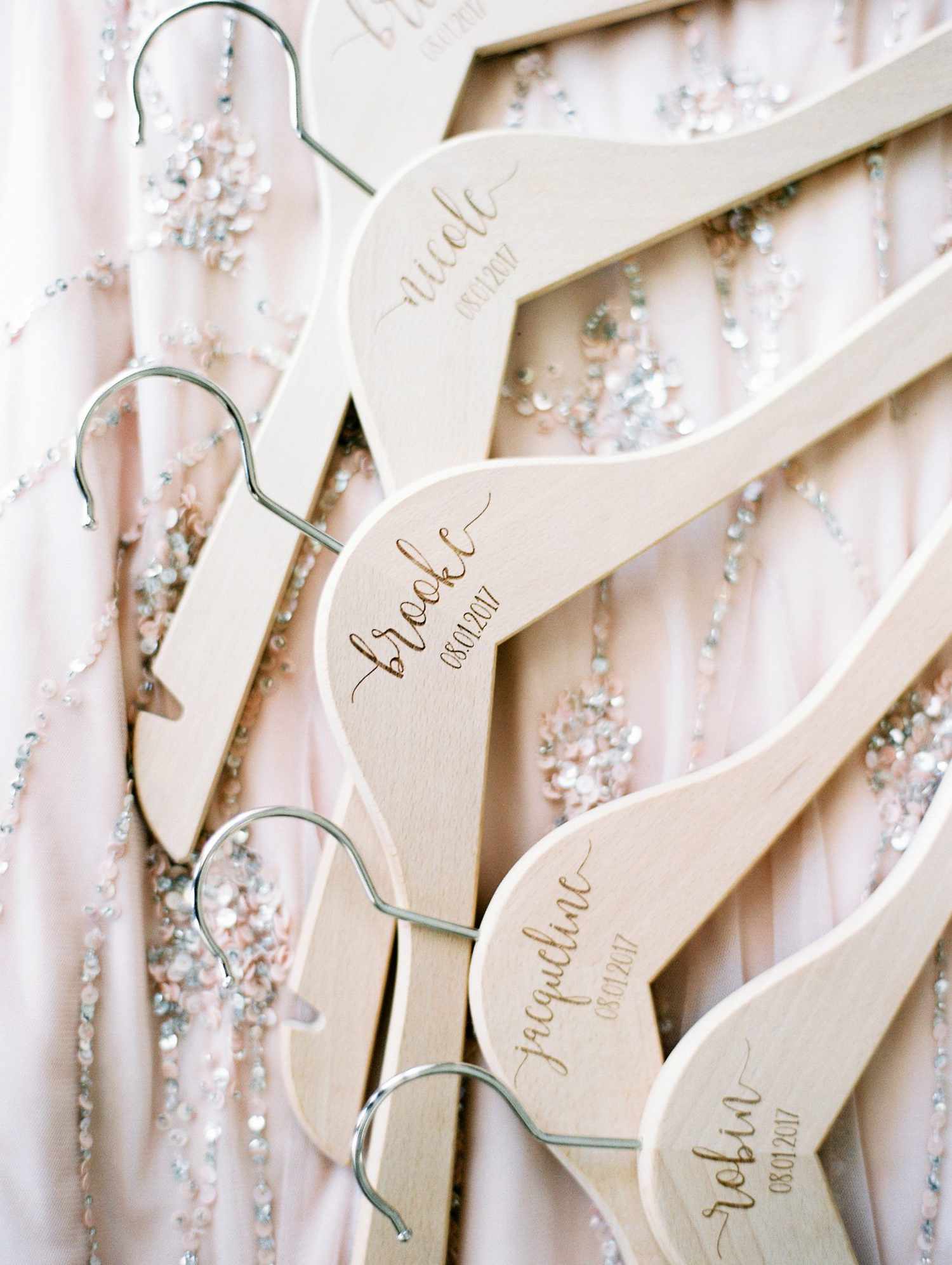 wedding personalized name hangers