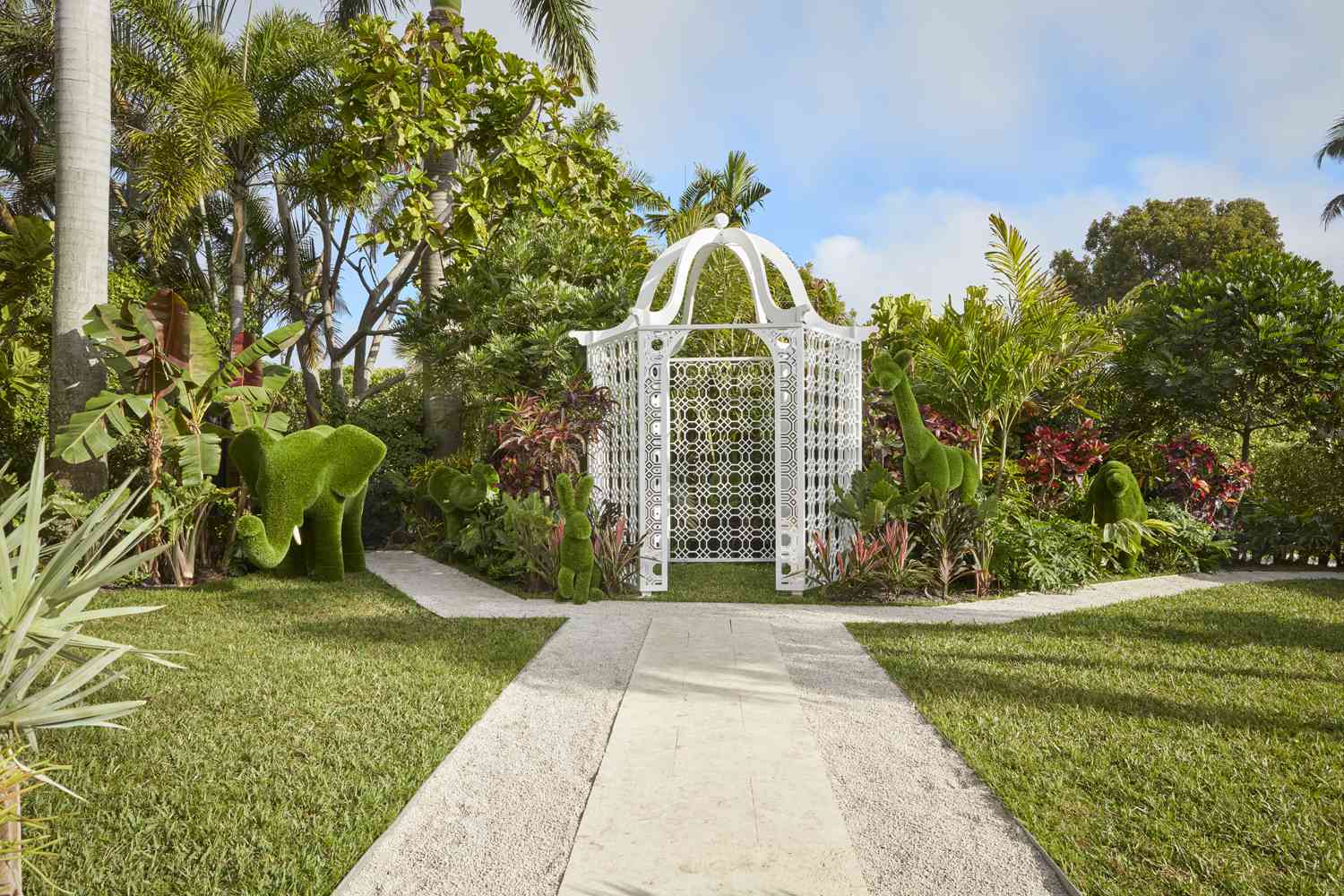 Classic Chinoiserie Style Garden Arch