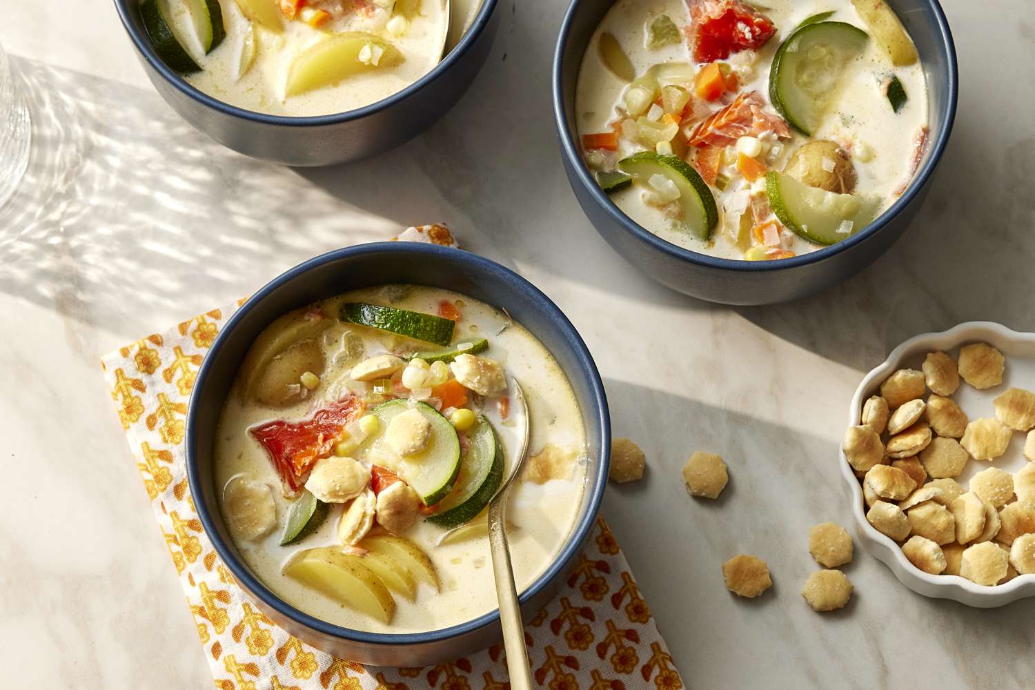 Summer Smoked Salmon Chowder