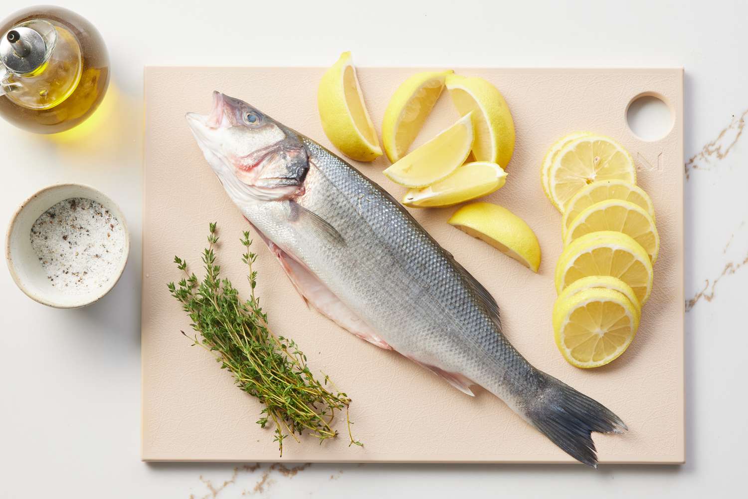 Ingredients Roasted Branzino with Lemon and Thyme