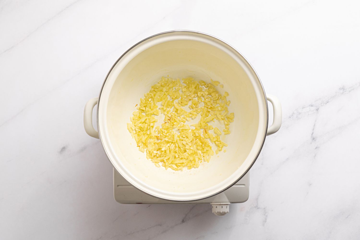 Gnocchi with Tomato Sauce - cook onion and garlic