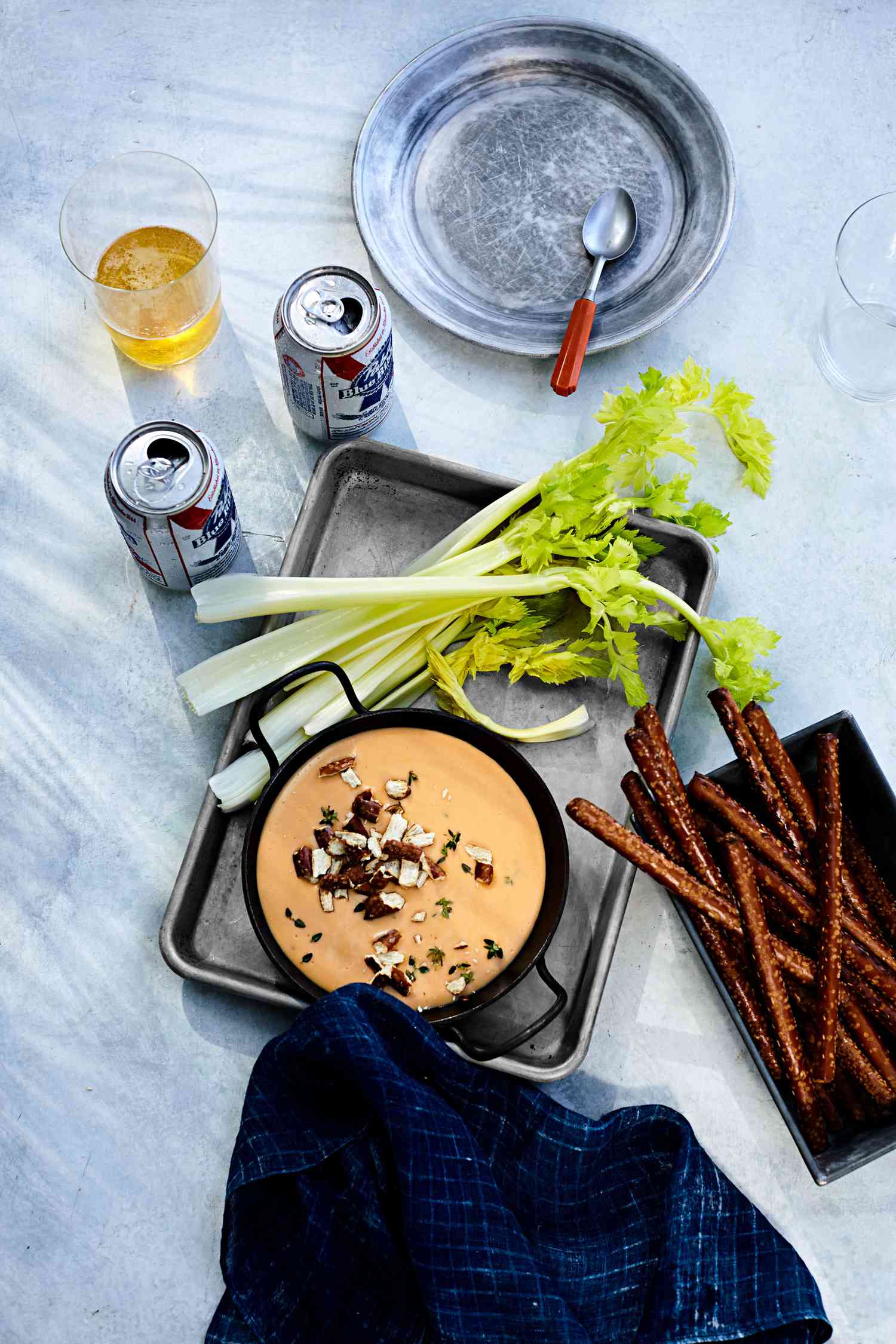 aged-cheddar and beer dip