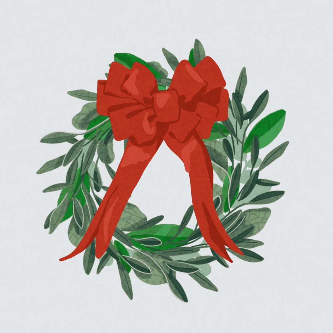 traditional wreath bow