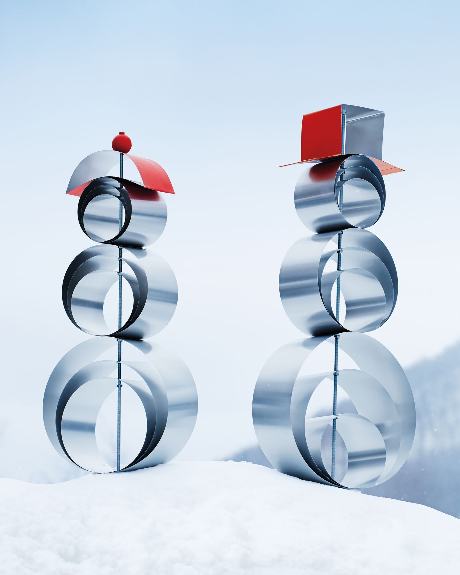 Metal Snowmen in Ice