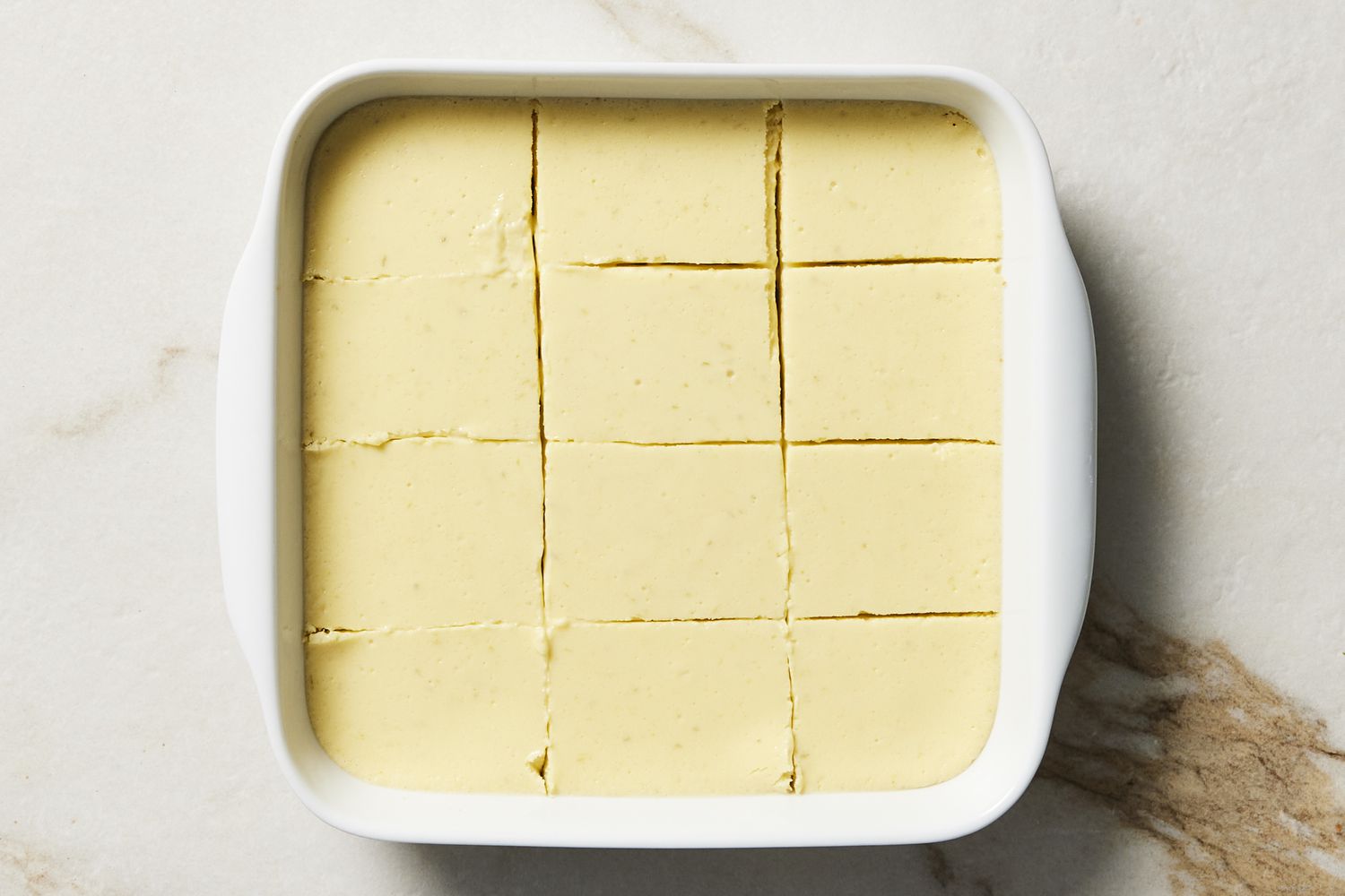 Key lime bars cut into squares