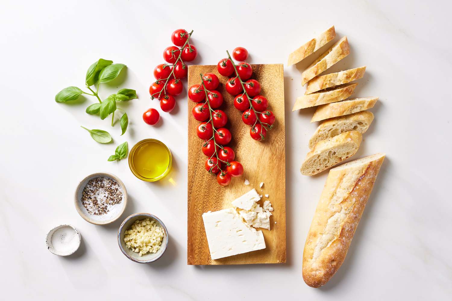 Bruschetta ingredients