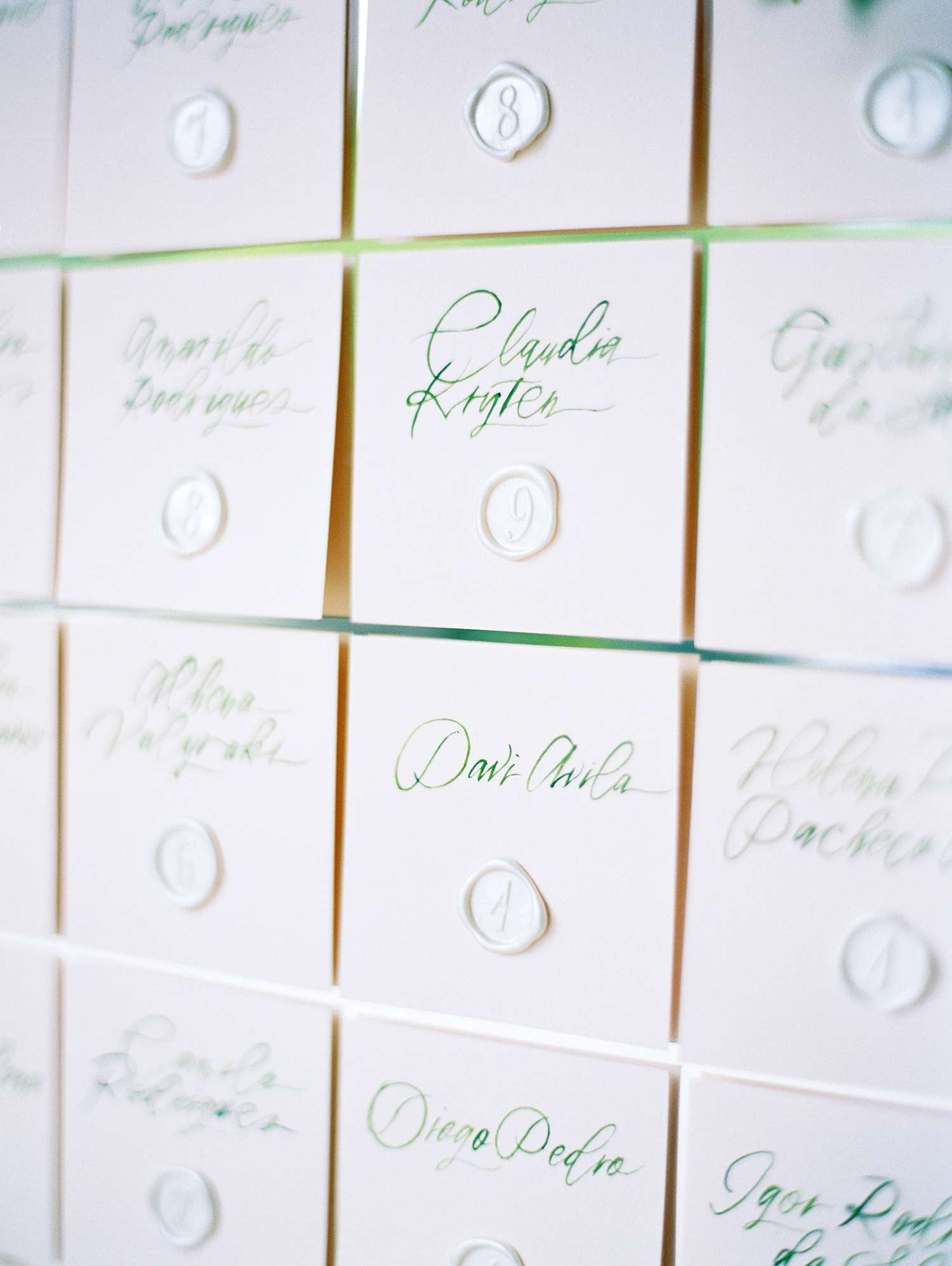 amanda alex wedding escort cards