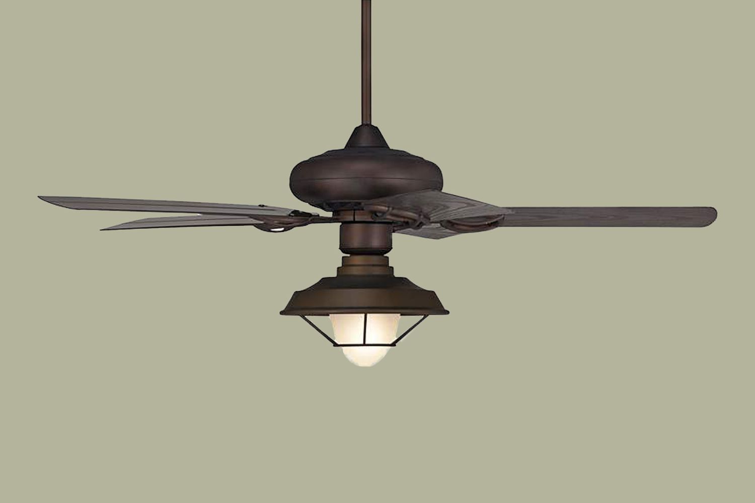Casa Vieja Orb Rustic Bronze LED Ceiling Fan 