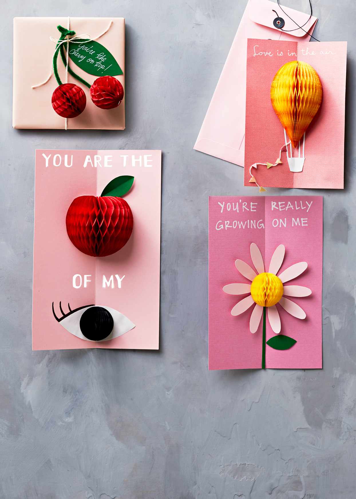 paper-honeycomb pop-up cards