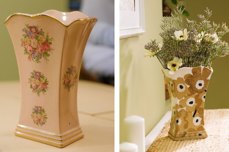 decoupage vase 