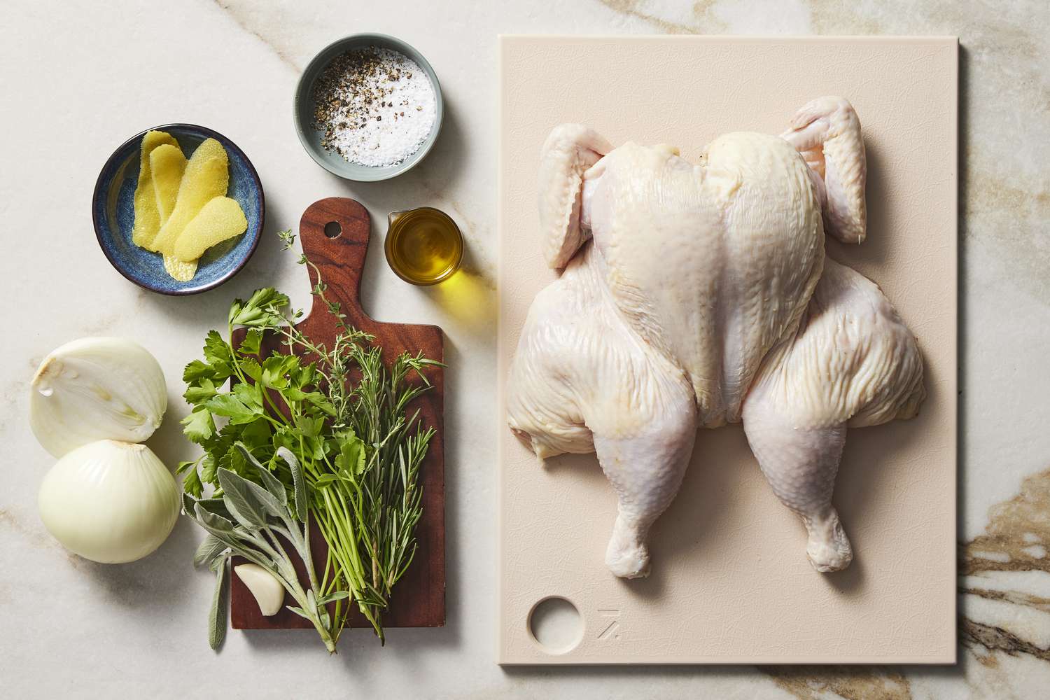 Ingredients for Grilled Spatchcocked Chicken