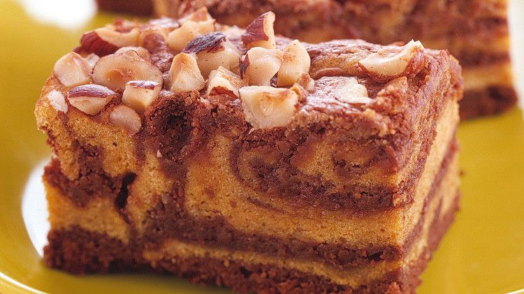 Pumpkin-Swirl Brownies 