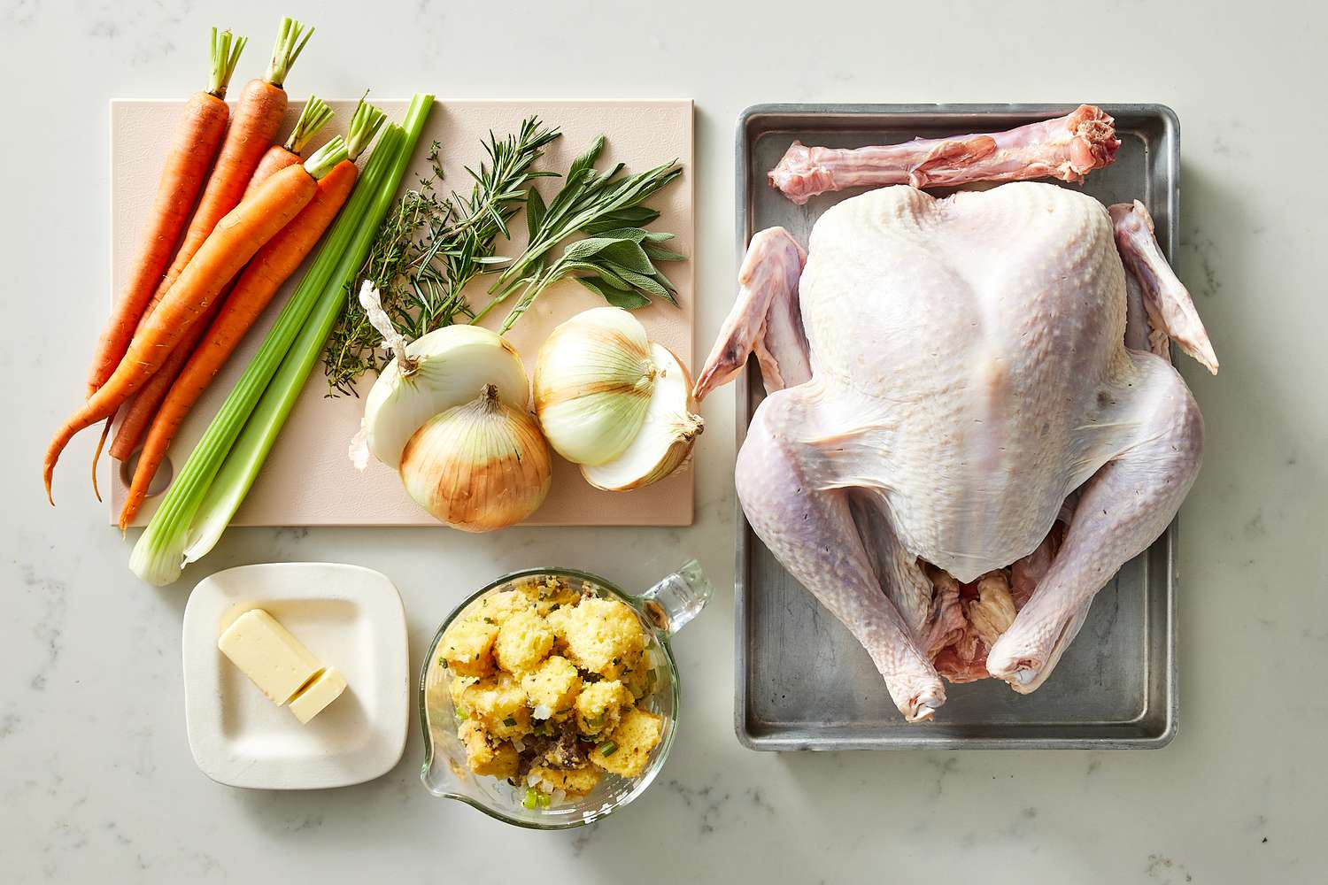 Roast Turkey with Herb Butter Ingredients