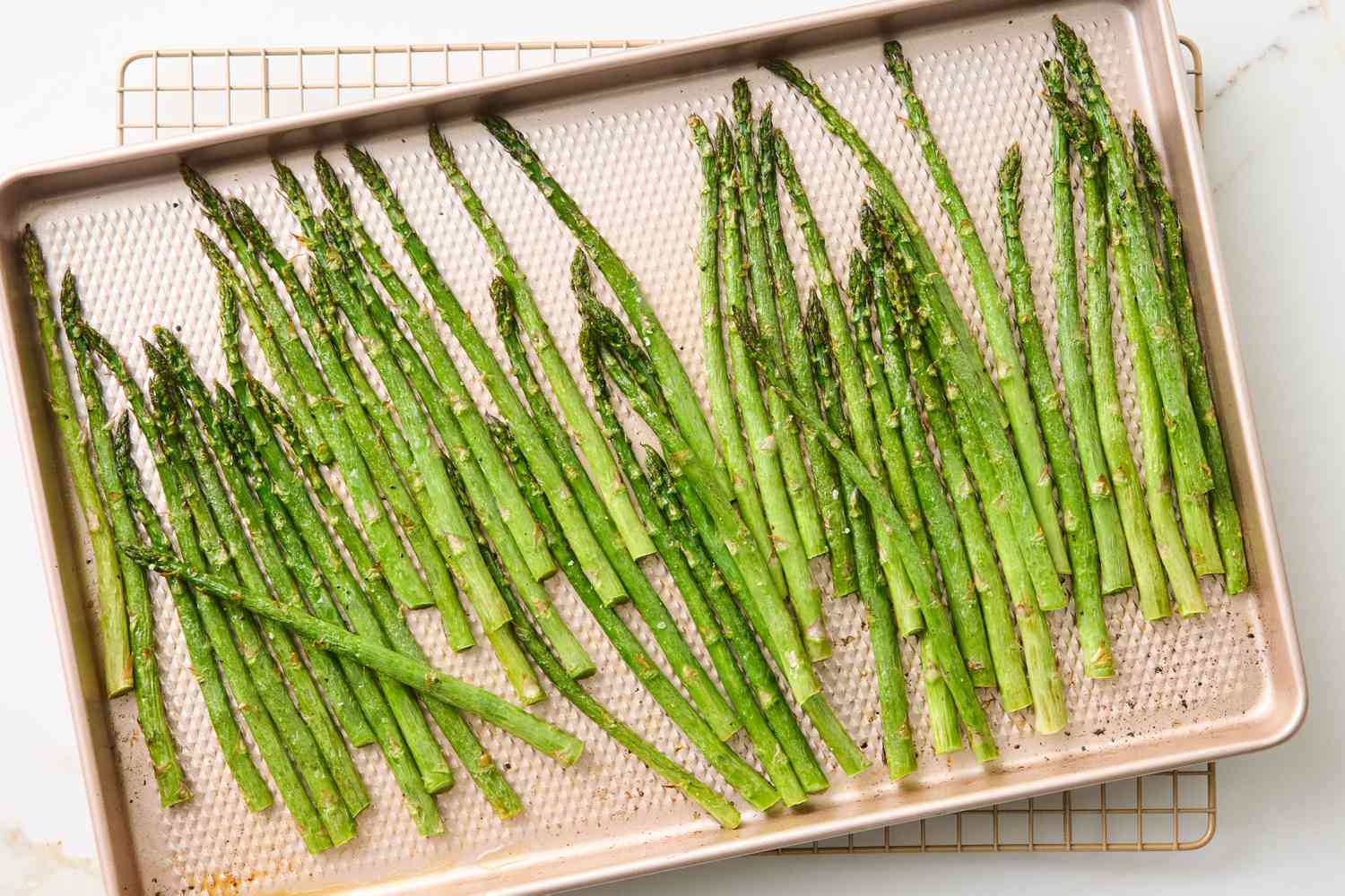 Broiled asparagus