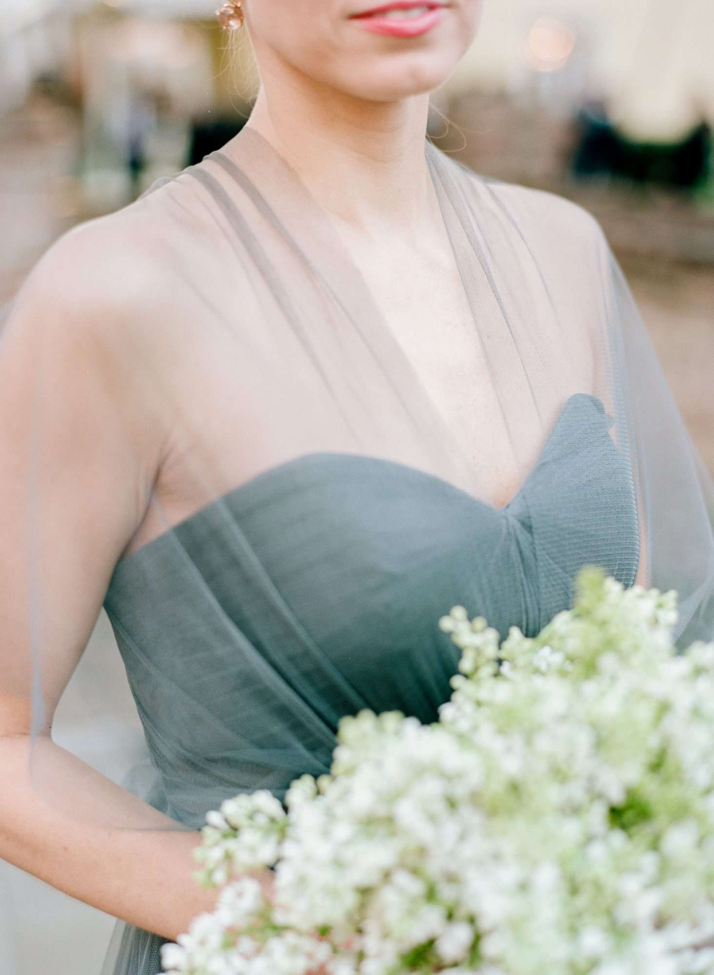 green bridesmaid dress
