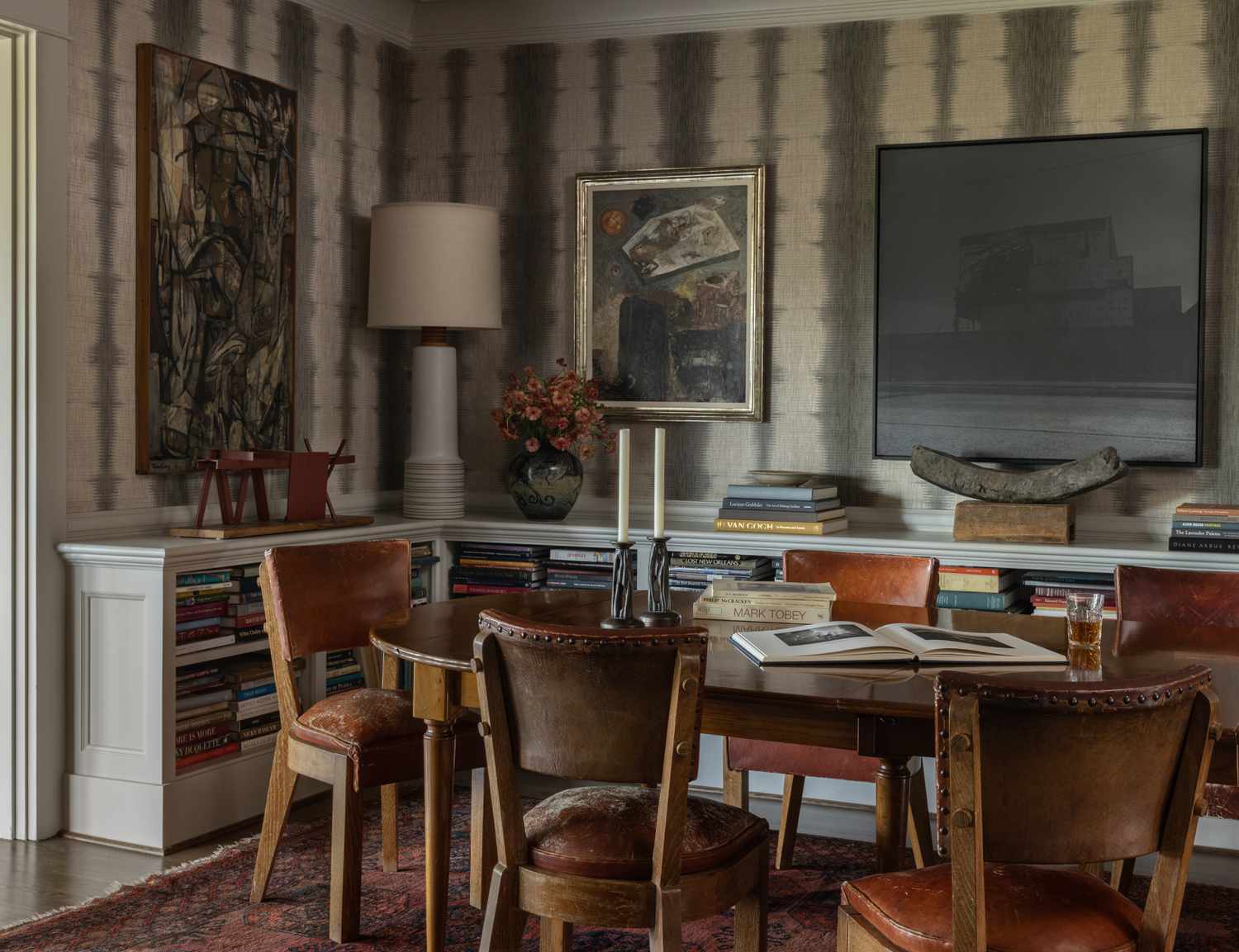 table lamp in corner