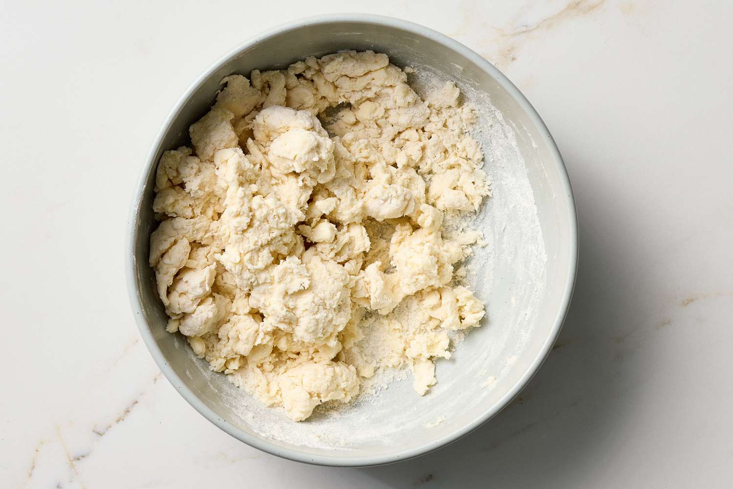 Bowl of biscuit dough