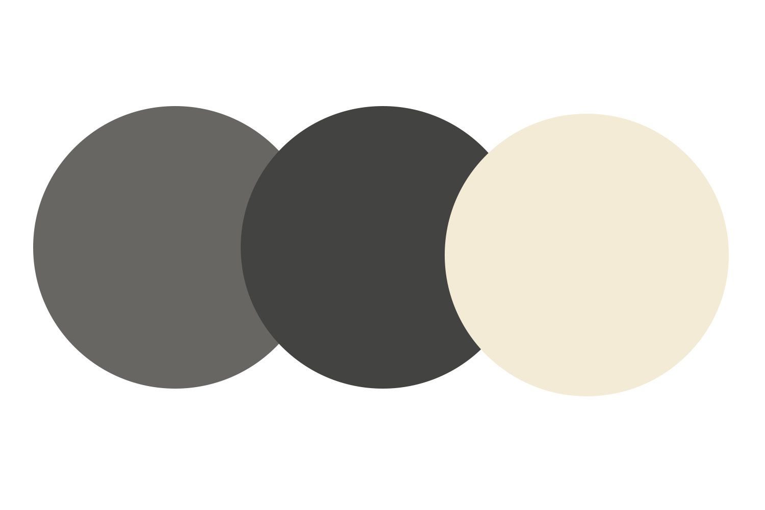 Mixed neutrals color wheel